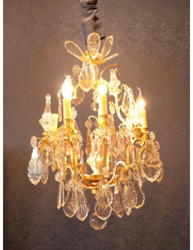 A Louis XV style chandelier. 19th...