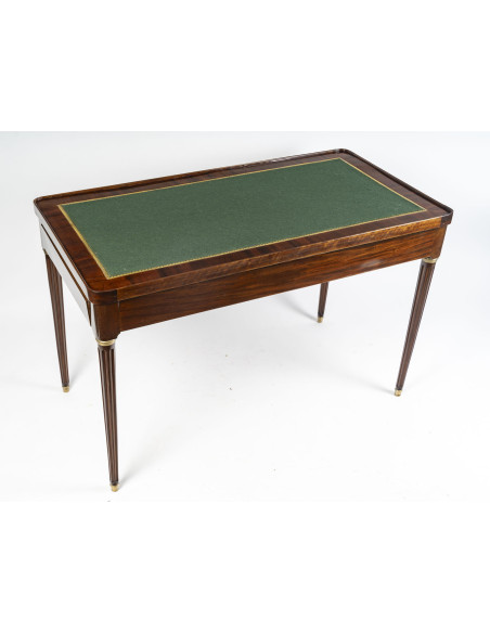 Table à jeux tric - trac de style Louis XVI.  XIXe siècle.