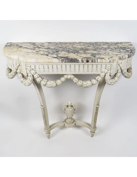 A Pair of Console Tables in Louis XVI Style.  19th century.